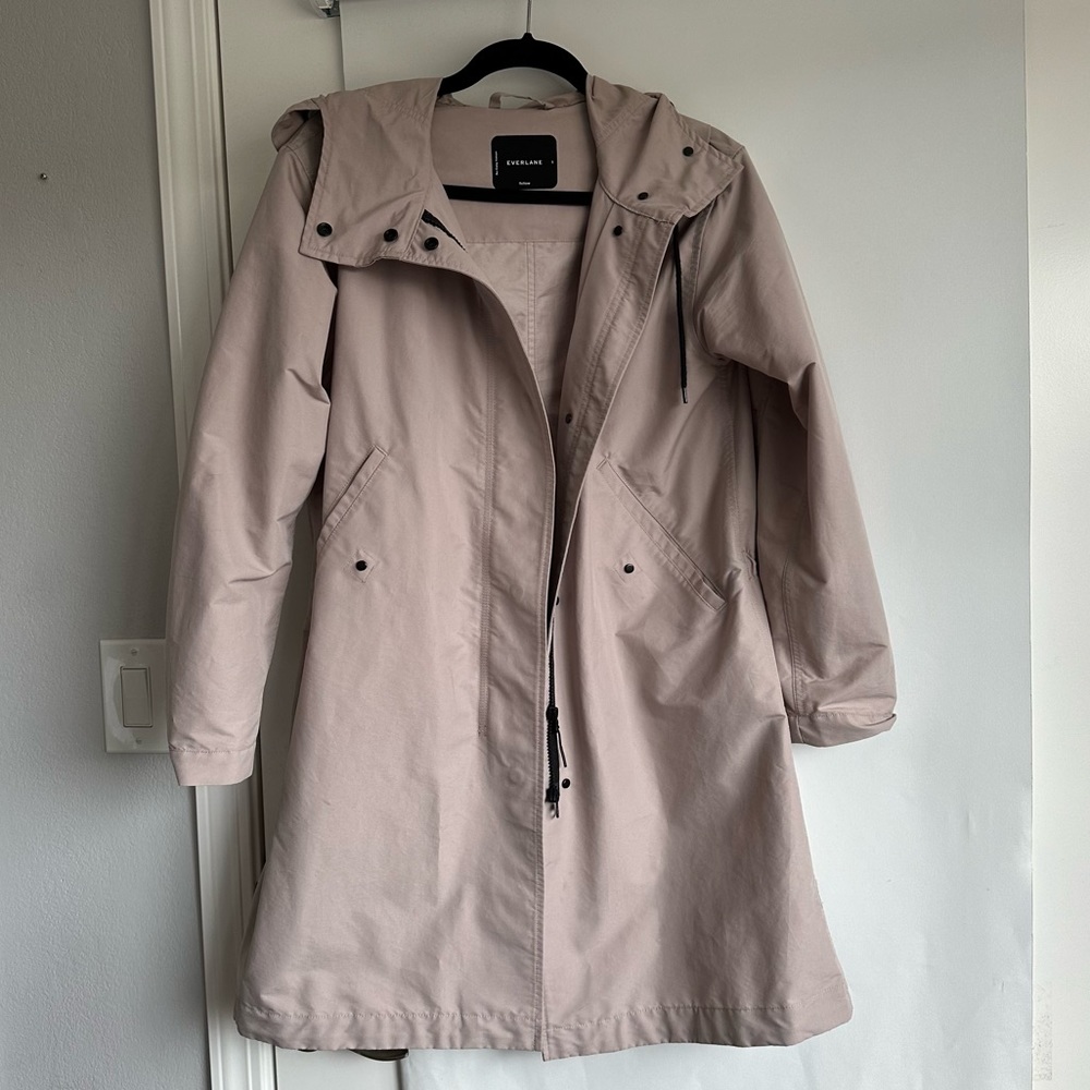 Everlane Light Pink Hooded Jacket